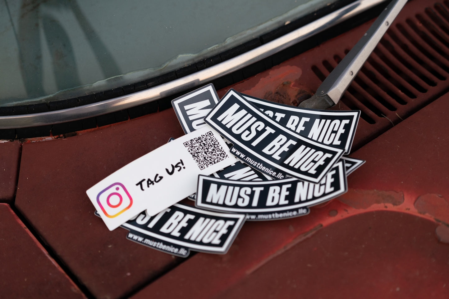 MustBeNice 5"x 2" Sticker